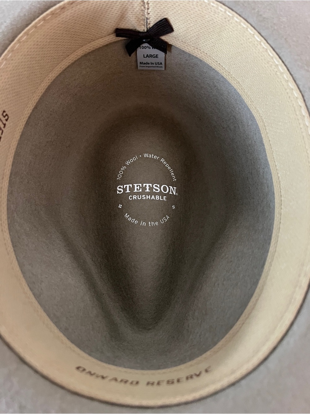 Stetson x Onward Reserve Crushable Wool Broadfield Hat/Fedora - Unisex- Large - Picture 5 of 13